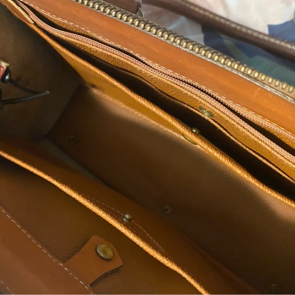 Dooney & Bourke Tan and Brown Satchel - Picture 4 of 5